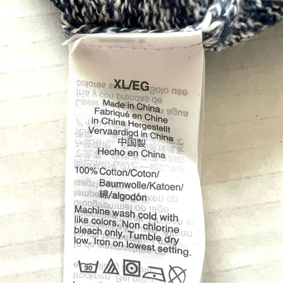 NWT J. Crew Two Color Slub 100% Cotton Marled Crewneck Long Sleeve Sweater SZ XL - Picture 16 of 16